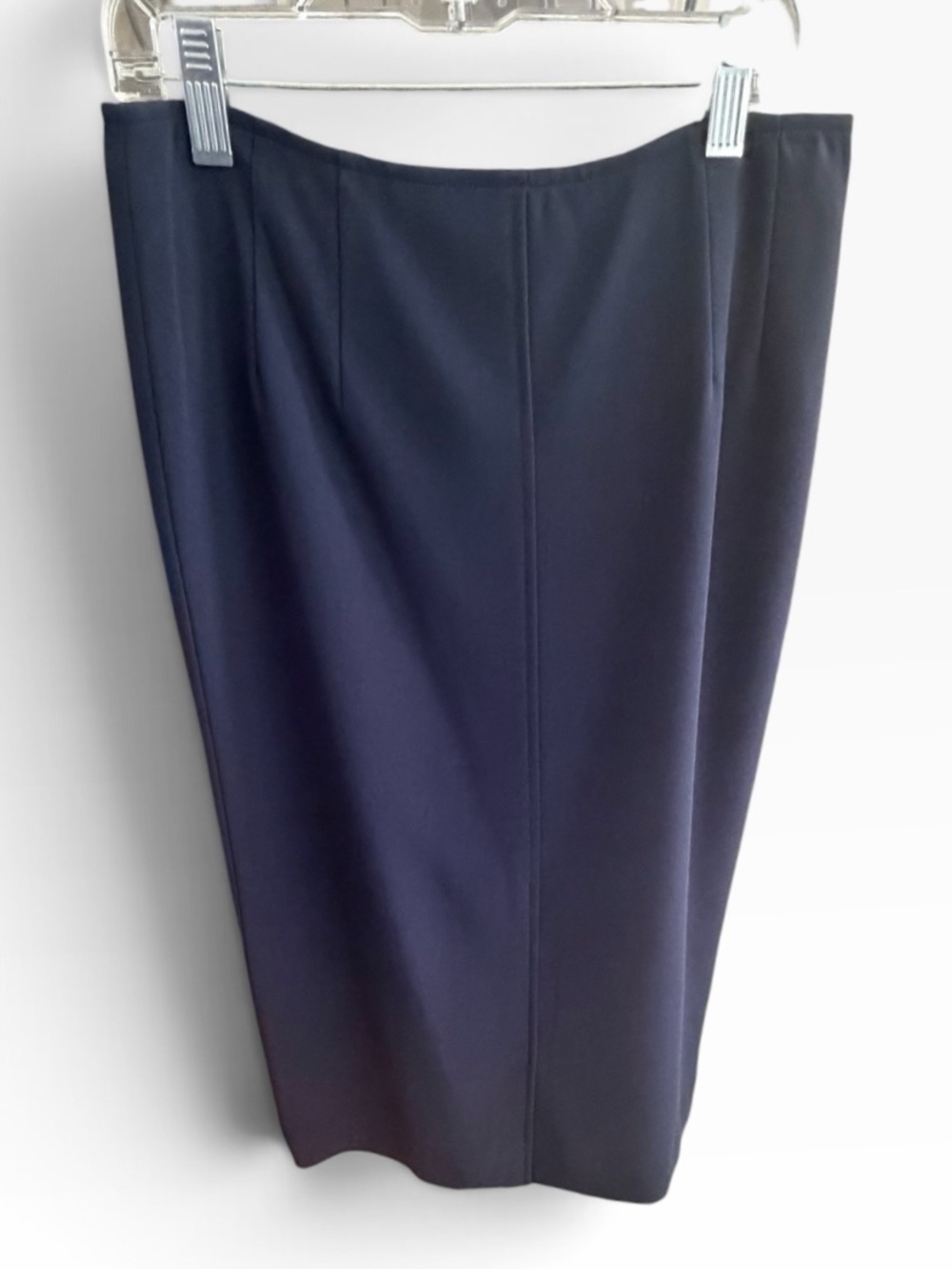 Talbots Navy Pencil Career Office Lined Midi Skirt Women's Size 4 Petite